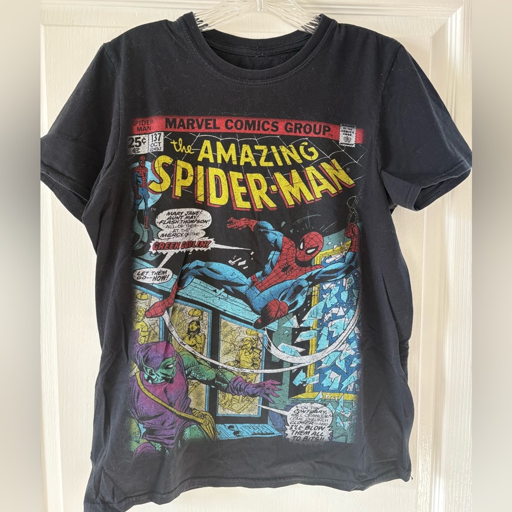 Marvel the Amazing Spiderman Black Graphic Tee